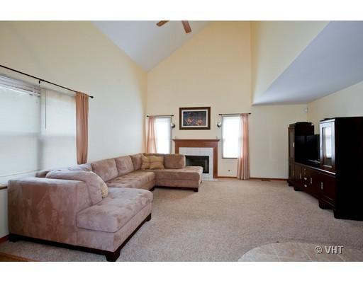 1118 Country Ridge Lane Bolingbrook, IL 60440 - Photo 6 of 16 a living room with furniture a fireplace and a flat screen tv