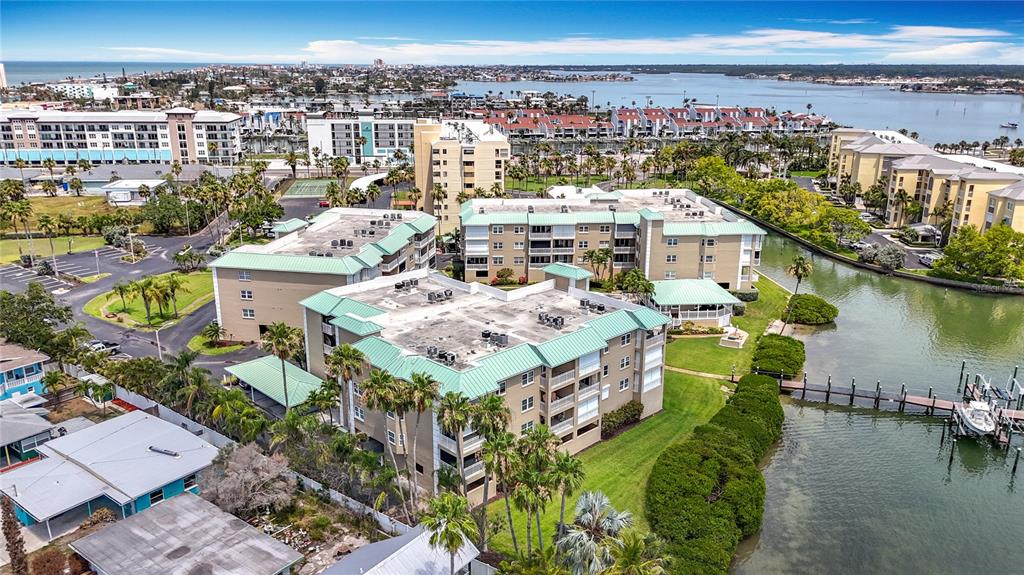399 150th Avenue, Unit 317 Madeira Beach, FL 33708 - Photo 72 of 96 a picture of city view with lake view and ocean view