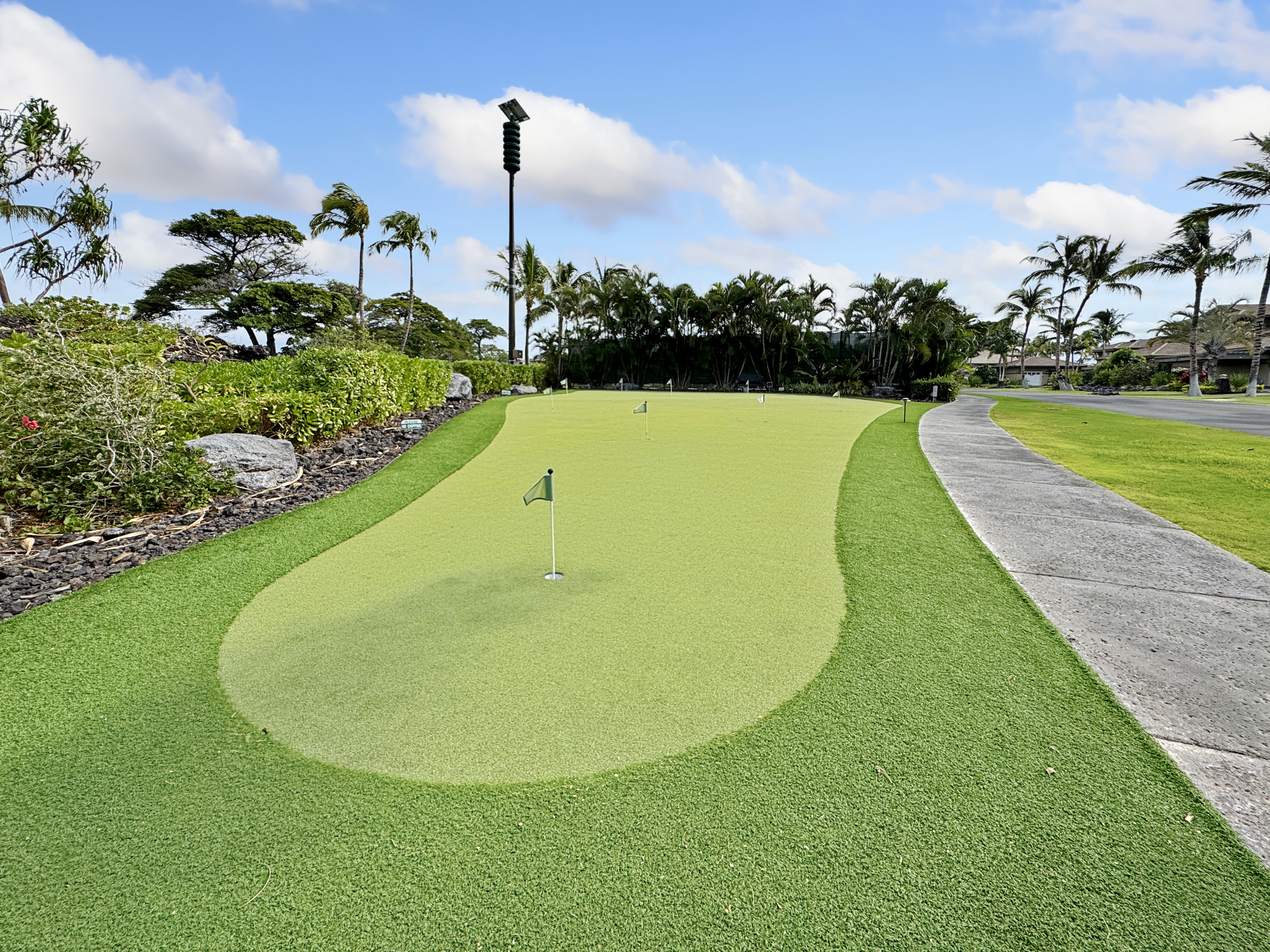69-1033 Nawahine Place, Unit 9B Waikoloa, HI 96738 - Photo 21 of 24 a view of a swimming pool with a yard and plants