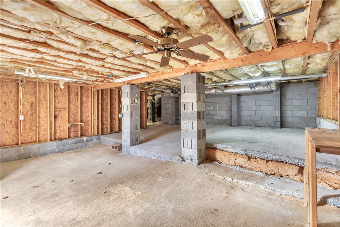 1432 Hunters Trail Anderson, SC 29625 - Photo 26 of 35 Unfinished basement with concrete floors offers expansion possibilities for a customized space.