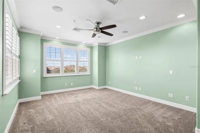 a view of a balcony with city view