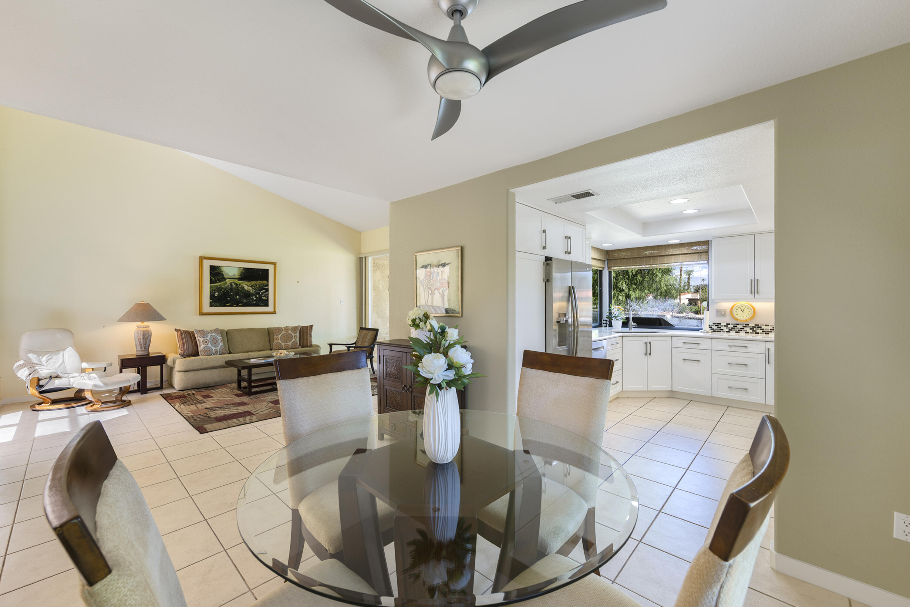 5 Valencia Drive Rancho Mirage, CA 92270 - Photo 11 of 45 a living room with fireplace furniture and a wooden floor
