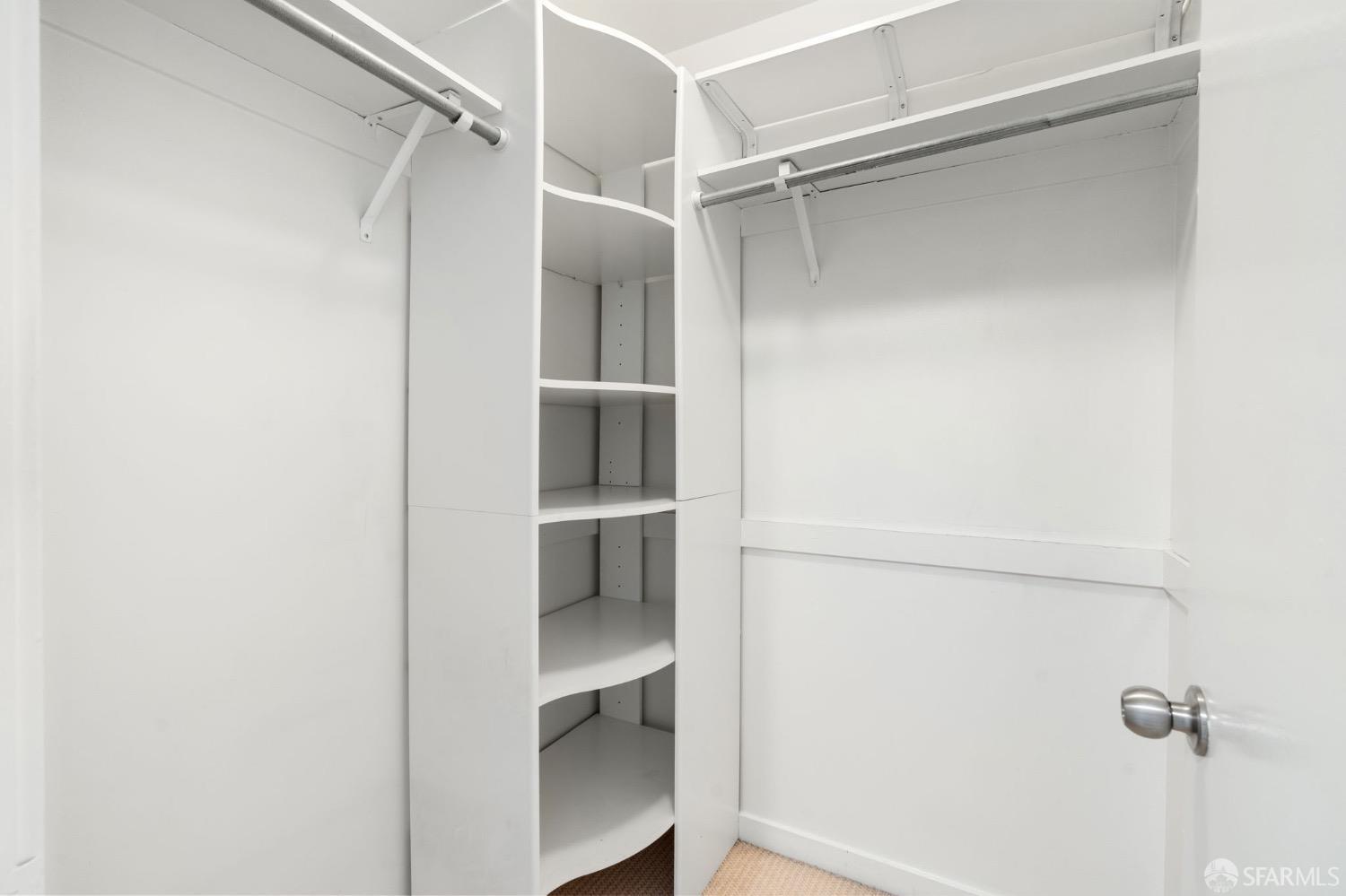1720 Clay Street, Unit 8 San Francisco, CA 94109 - Photo 22 of 37 a view of walk in closet with empty racks