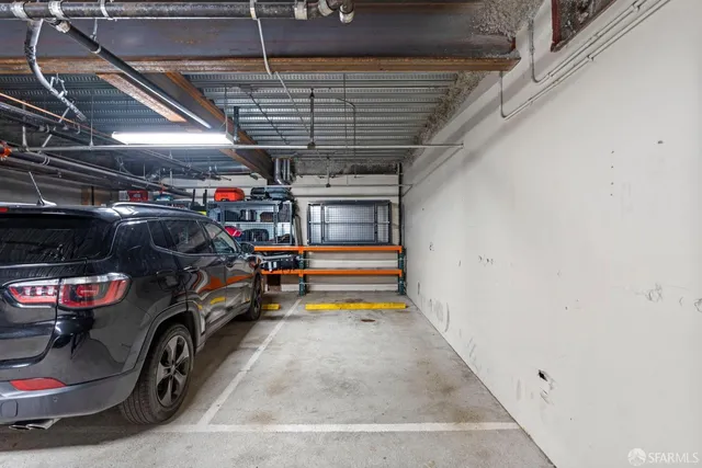 a view of parking garage