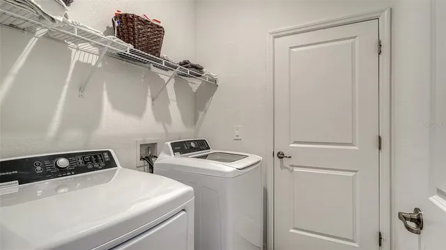 a view of a building and a street