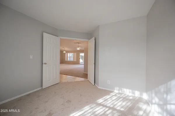a view of an empty room