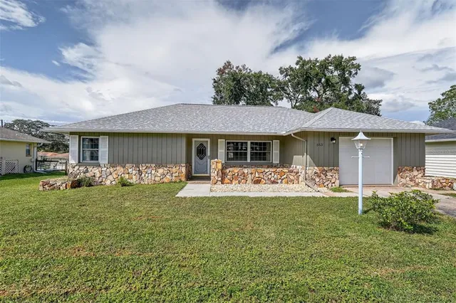 a view of a house with patio