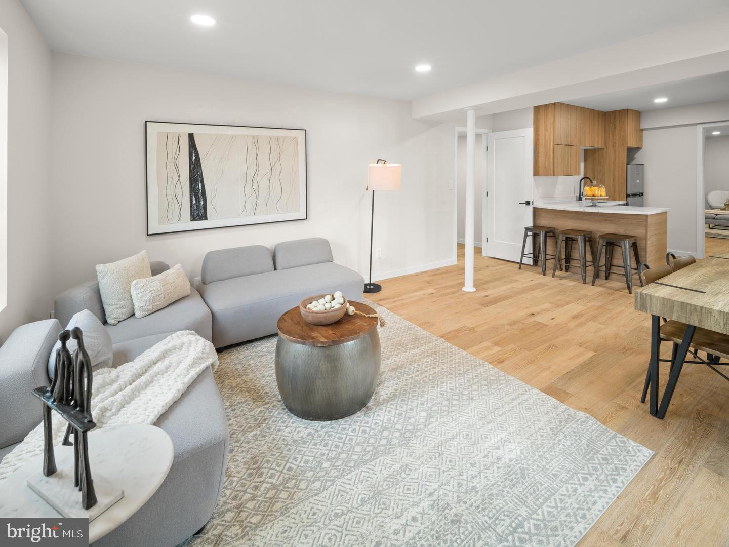 8321 Raymond Lane Potomac, MD 20854 - Photo 3 of 9 Living/Dining Area, Virtually Staged