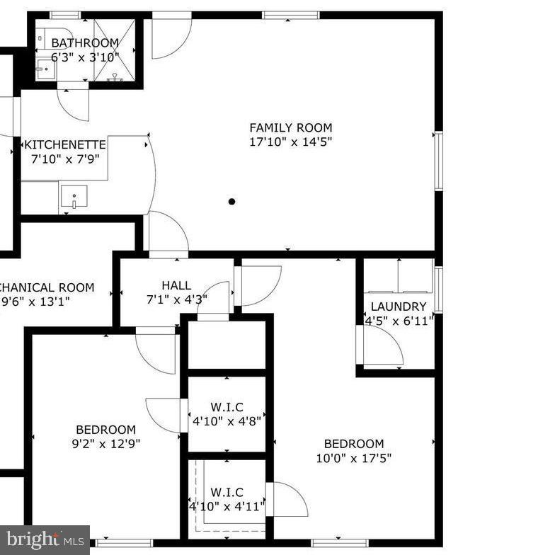 8321 Raymond Lane Potomac, MD 20854 - Photo 9 of 9 Floor Plan Of The Lower Level