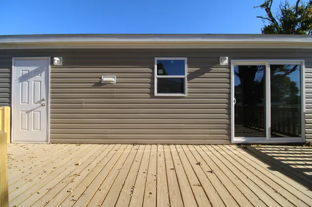 a view of a balcony with an outdoor space