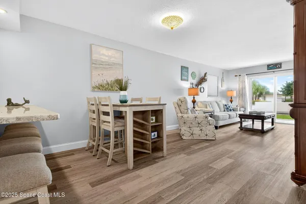 a view of kitchen with breakfast area