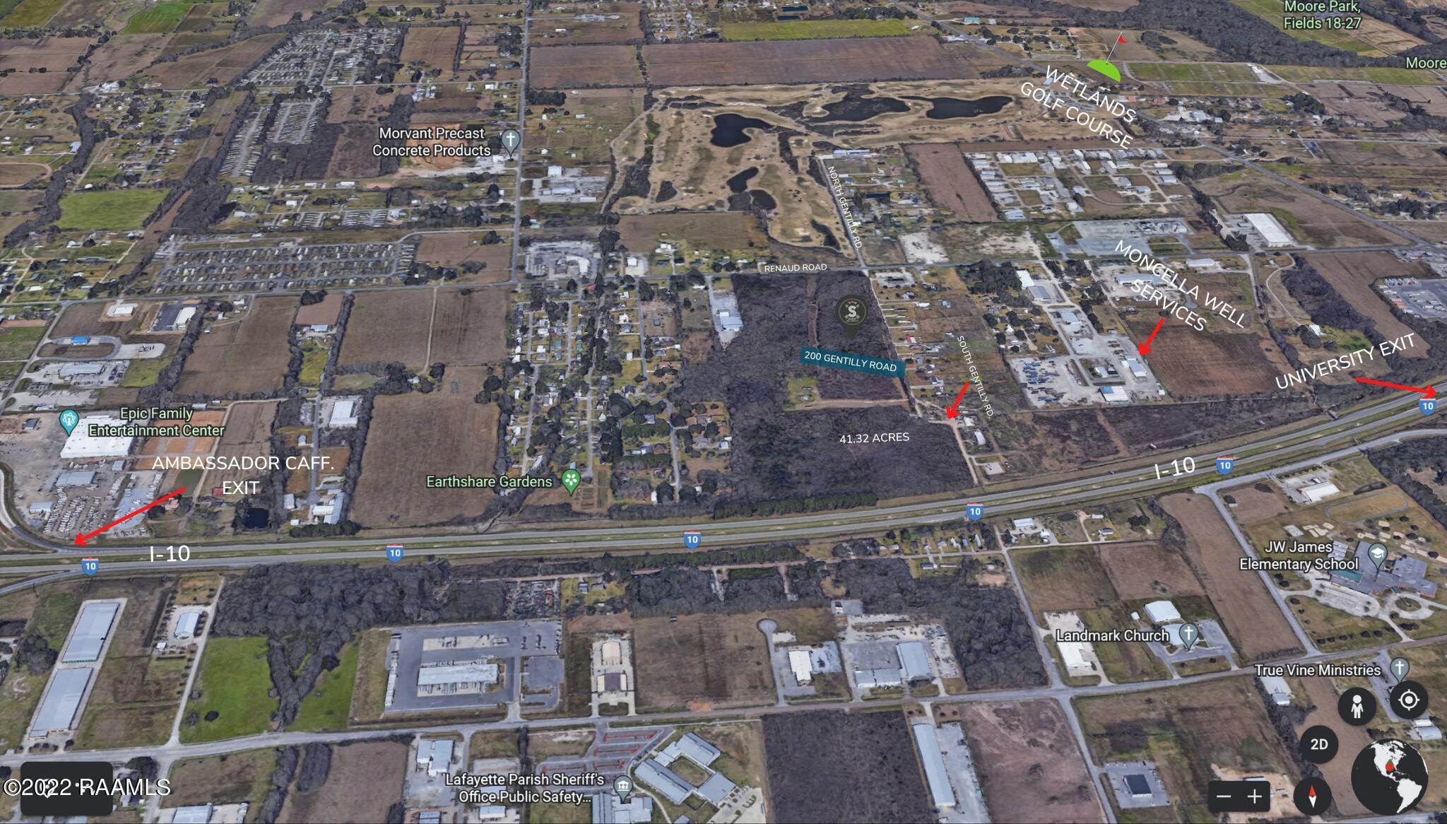 200 South Gentilly Road Lafayette, LA 70507 - Photo 1 of 6 Aerial - 200 Gentilly - Jeff