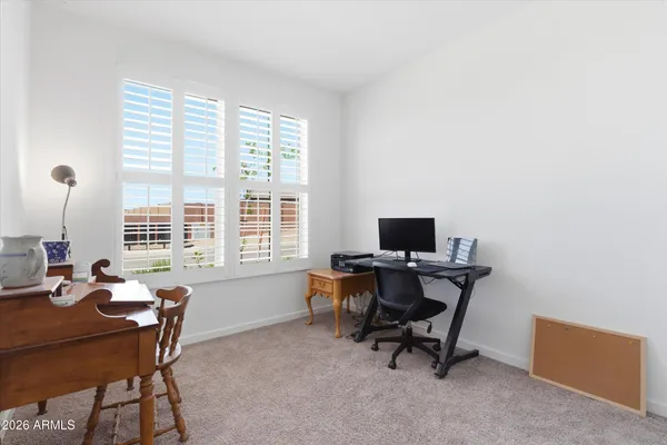 a view of a workspace with a window