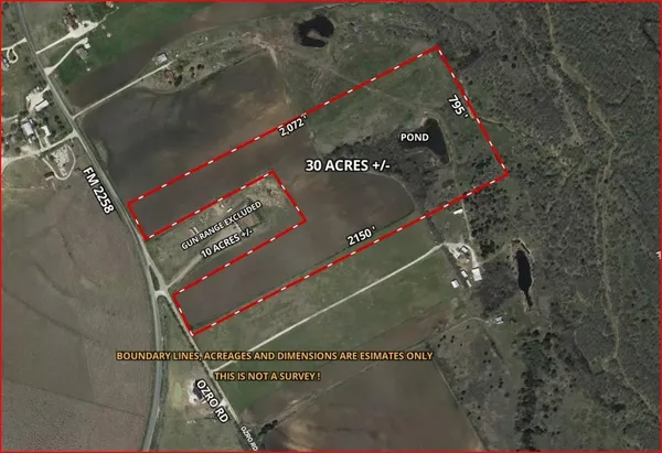 a view of a lake and a road