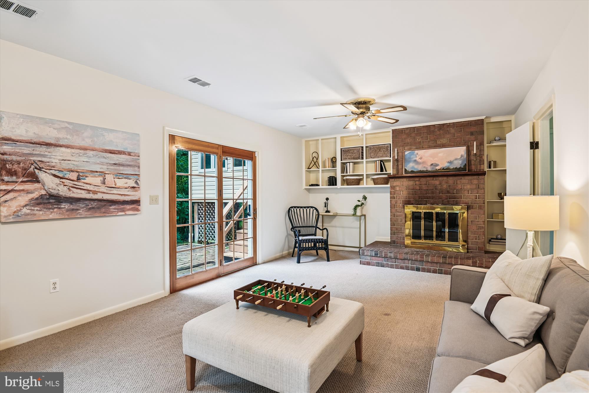 1003 Dulaney Lane Annapolis, MD 21403 - Photo 25 of 50 Lower level family room w/fireplace