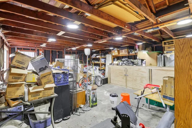 a room with storage and utility