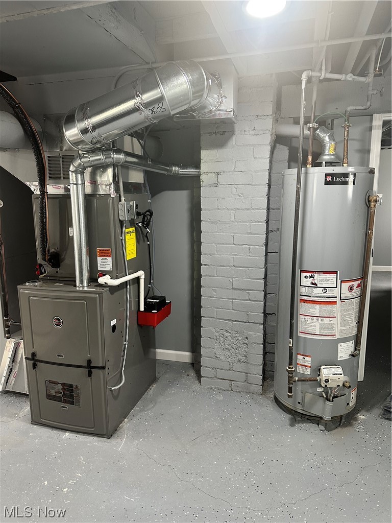 326 Babbitt Road Euclid, OH 44123 - Photo 24 of 26 Utility room with heating utilities and water heater