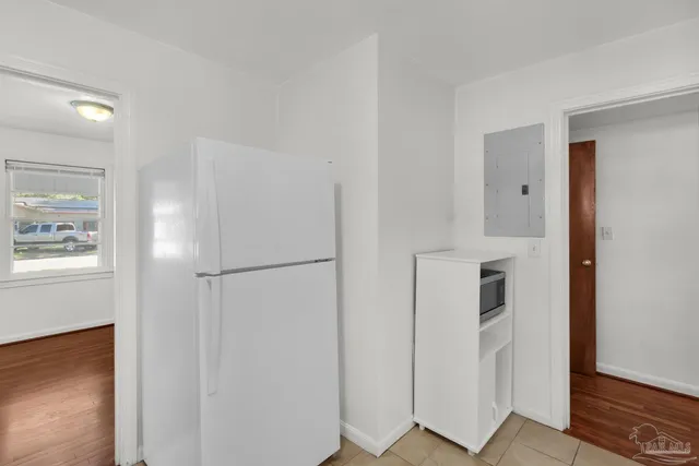 a view of hallway with closet