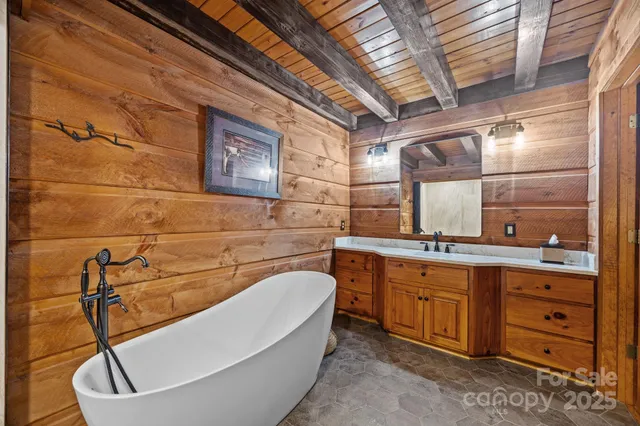 a bathroom with a sink and bathtub