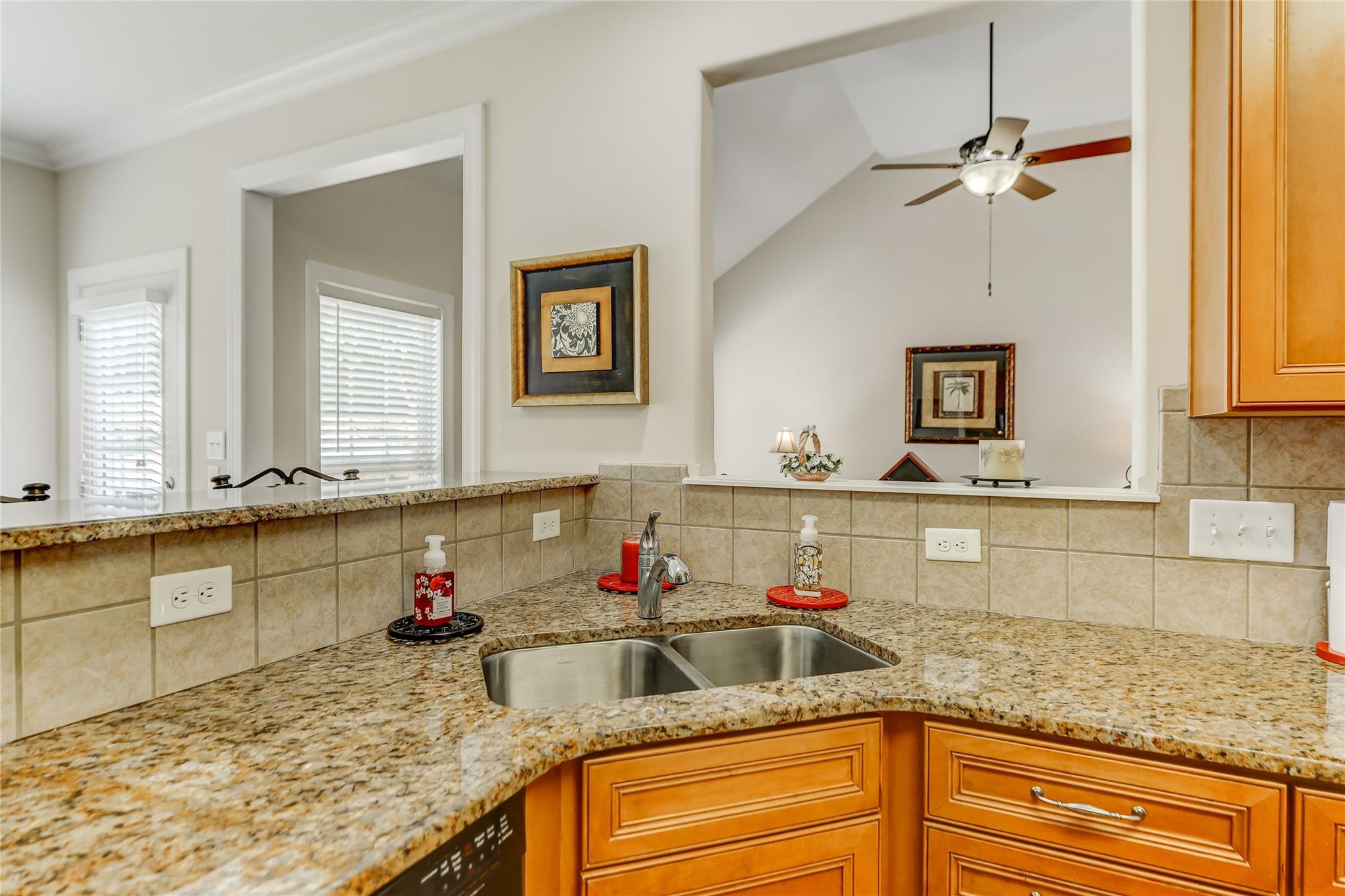 2005 Charles Avenue Lancaster, SC 29720 - Photo 13 of 42 a kitchen with granite countertop a sink and a cabinets