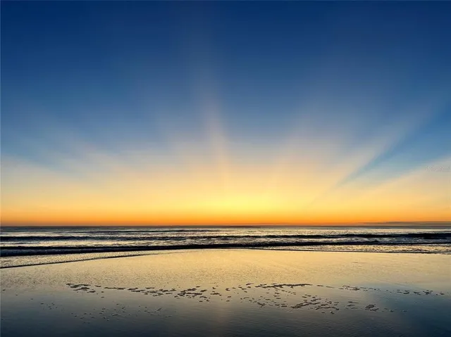 a view of an ocean and beach