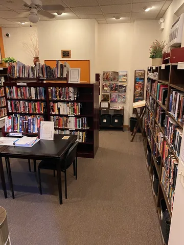 a view of a workspace with furniture