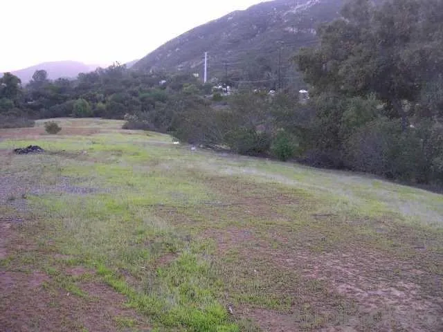a view of an outdoor space and mountain view