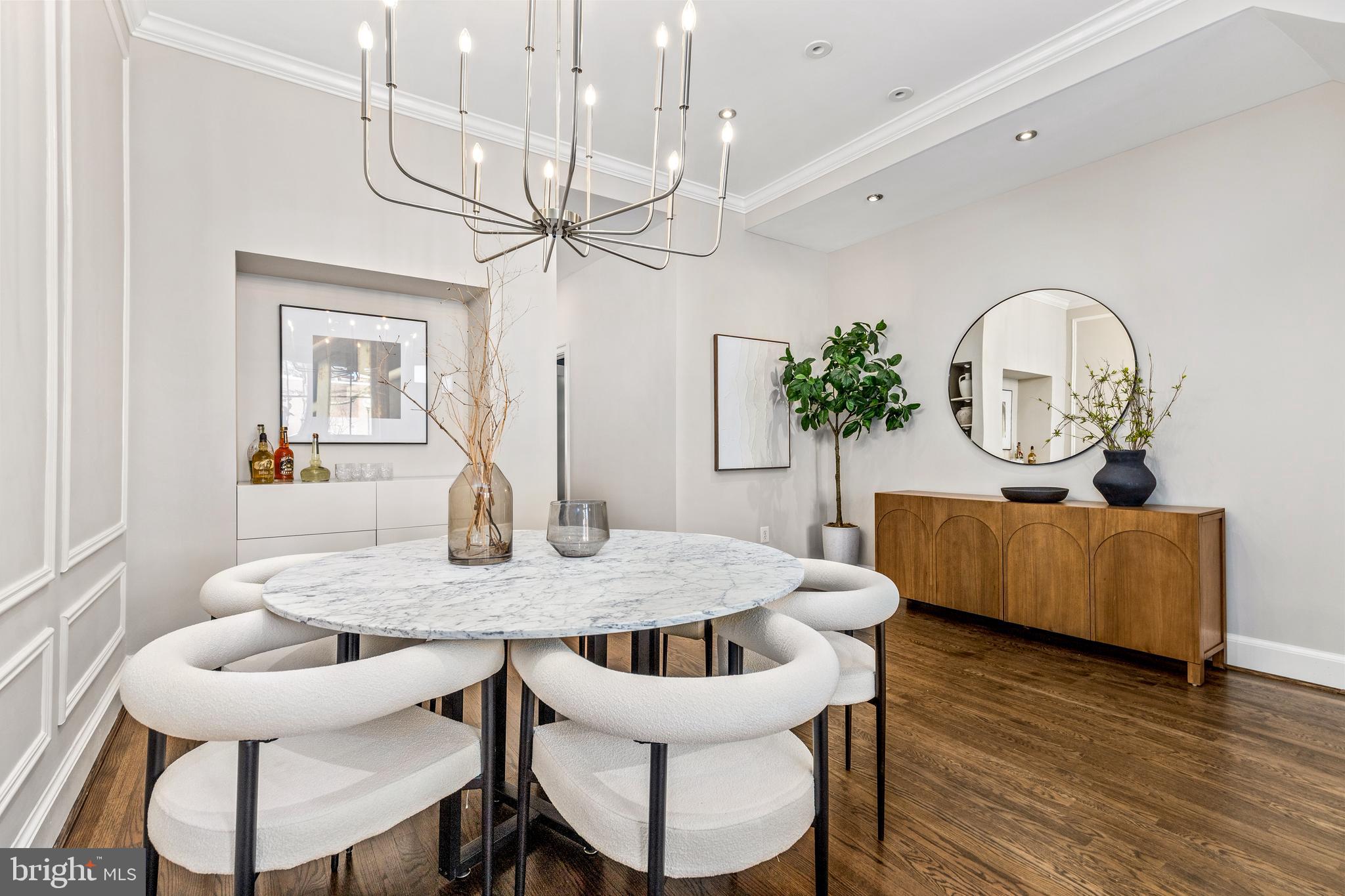 1213 29th Street Northwest Washington, DC 20007 - Photo 5 of 31 a view of a dining room with furniture window and wooden floor