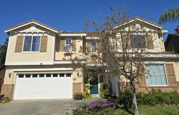 a front view of a building