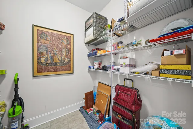 a room with storage and utility