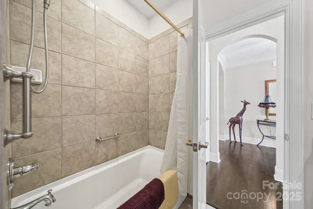 a patio with a table and chairs