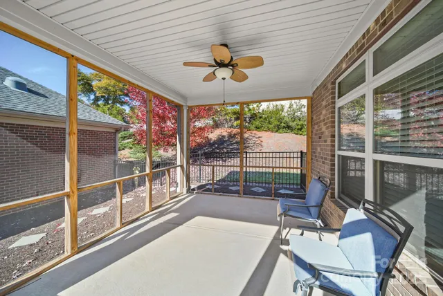 a house view with outdoor seating space