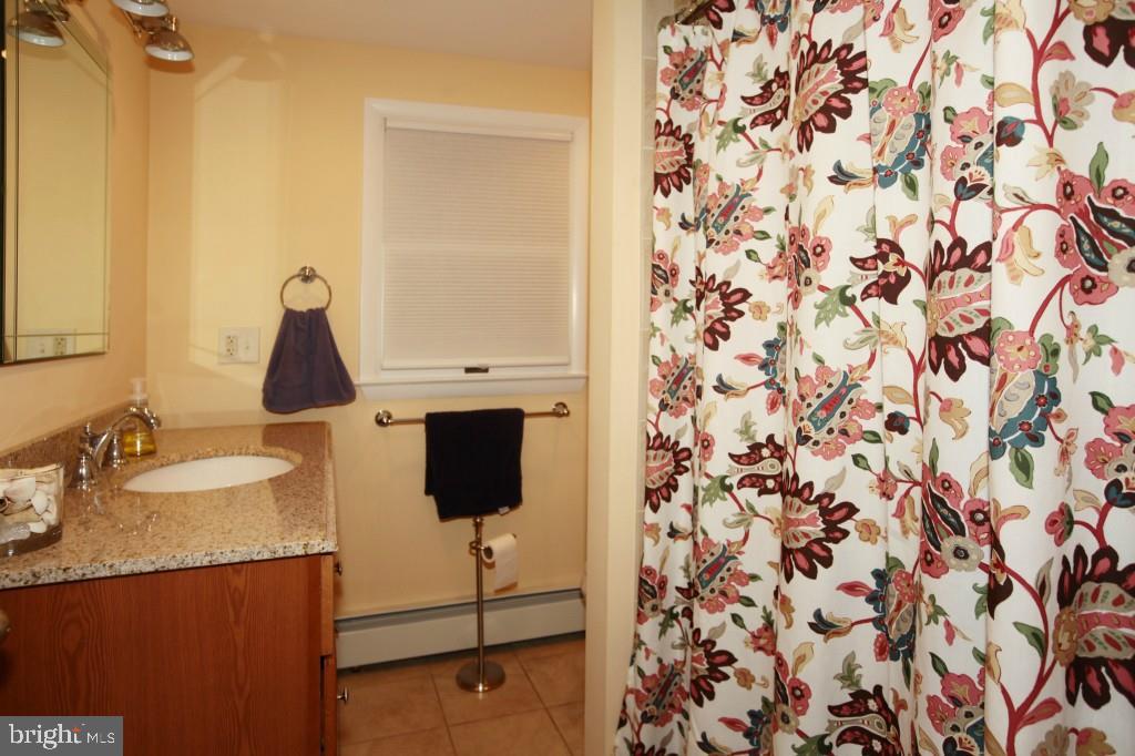 45 Alma Road Long Beach Township, NJ 08006 - Photo 28 of 29 a bathroom with a sink and a mirror