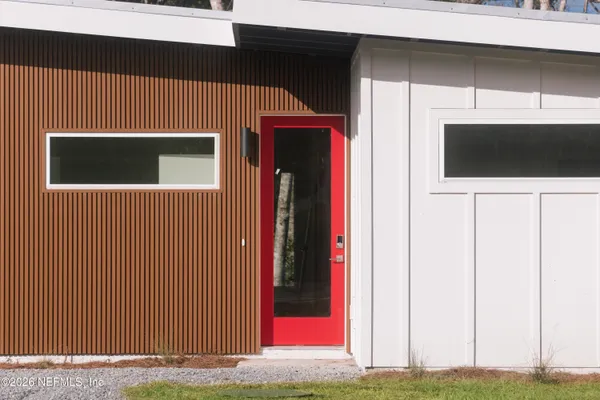 a view of front door