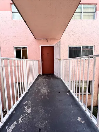 a view of a porch