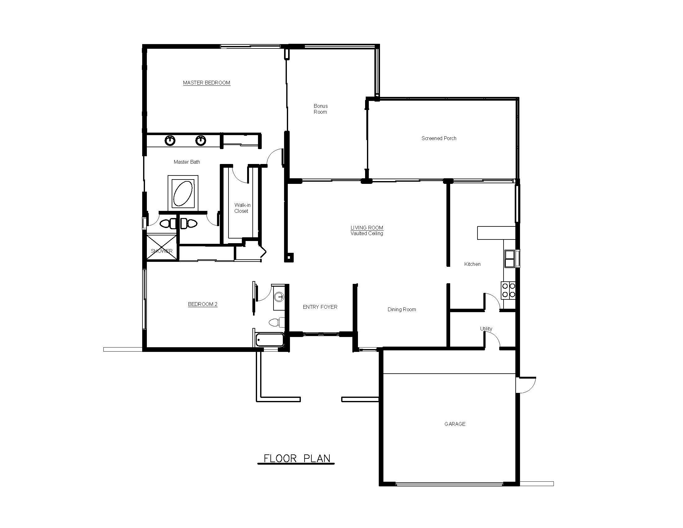 5590 Northwest 3rd Terrace Boca Raton, FL 33487 - Photo 8 of 10 Existing floor plan