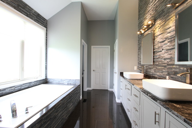 792 Ridgeview Lane Sugar Grove, IL 60554 - Photo 22 of 29 a bathroom with a granite countertop sink and a large mirror