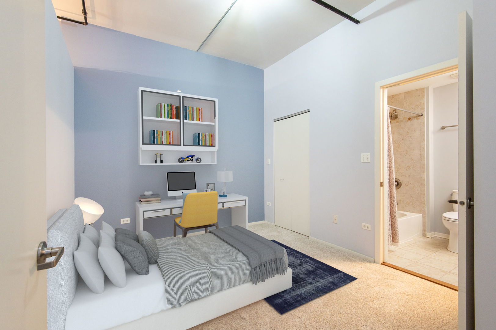 520 South State Street, Unit 808 Chicago, IL 60605 - Photo 12 of 23 a living room with furniture and wooden floor