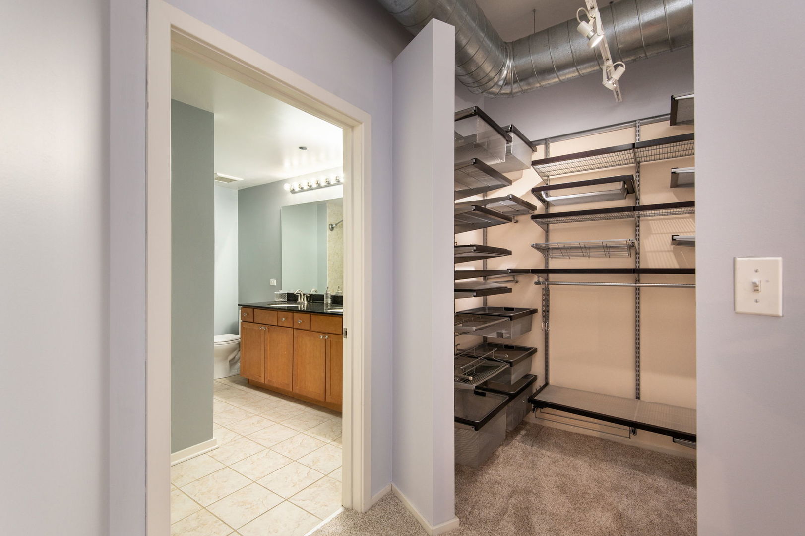 520 South State Street, Unit 808 Chicago, IL 60605 - Photo 21 of 23 a view of walk in closet with empty racks