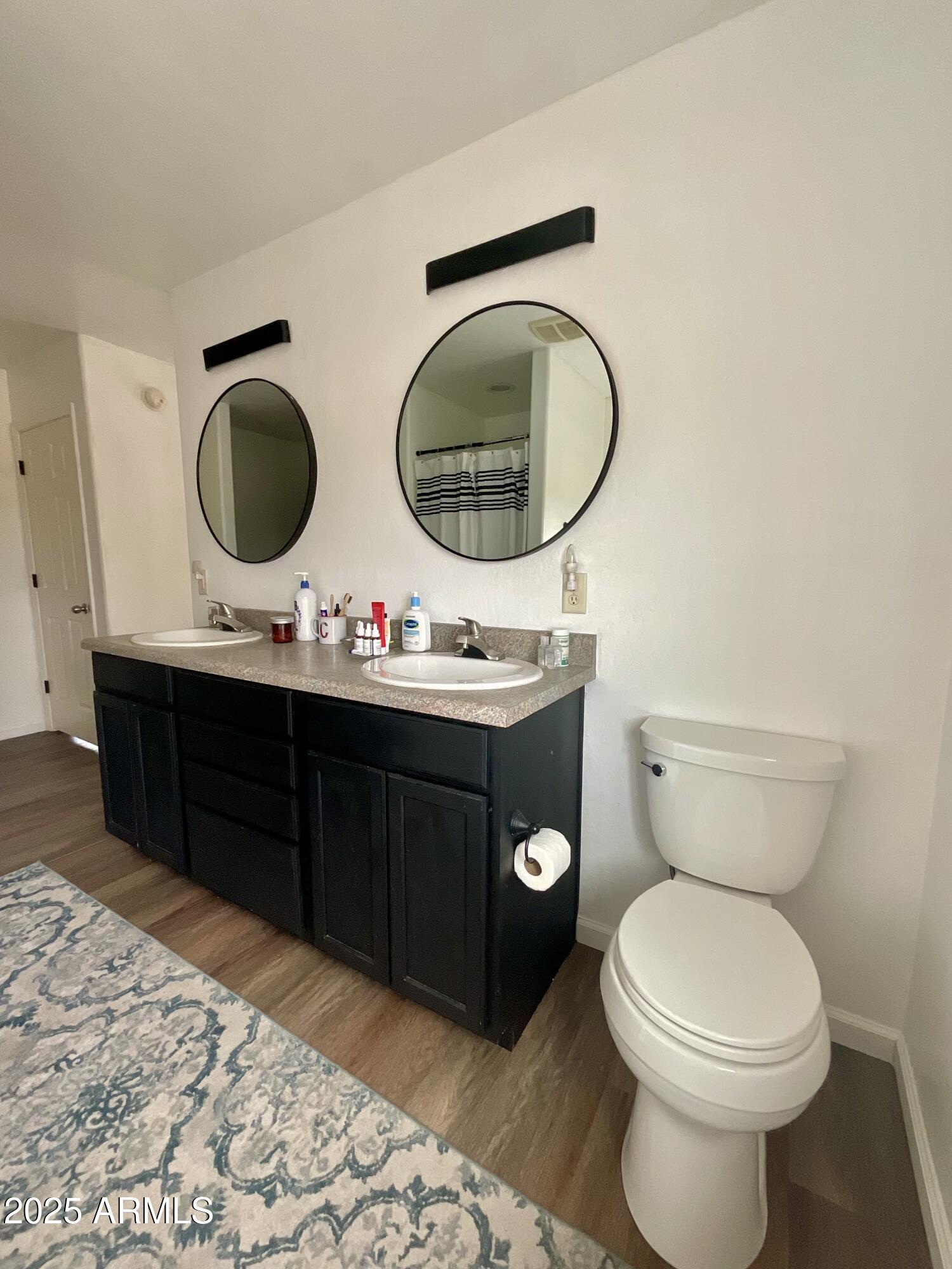 242 County Road Concho, AZ 85924 - Photo 24 of 63 a bathroom with a toilet a sink and a mirror