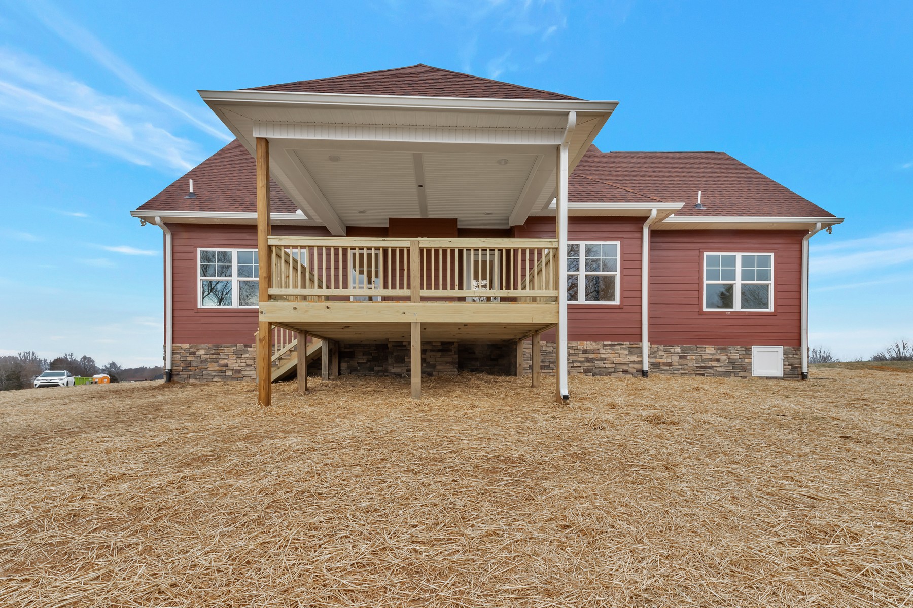 3184 Battle Creek Road Springfield, TN 37172 - Photo 15 of 15 a view of a house with wooden deck and a yard