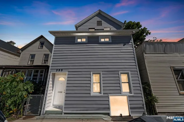a front view of a house
