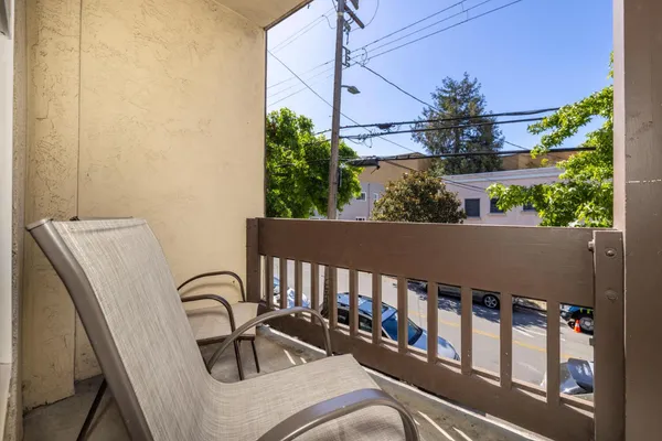 a view of balcony and patio