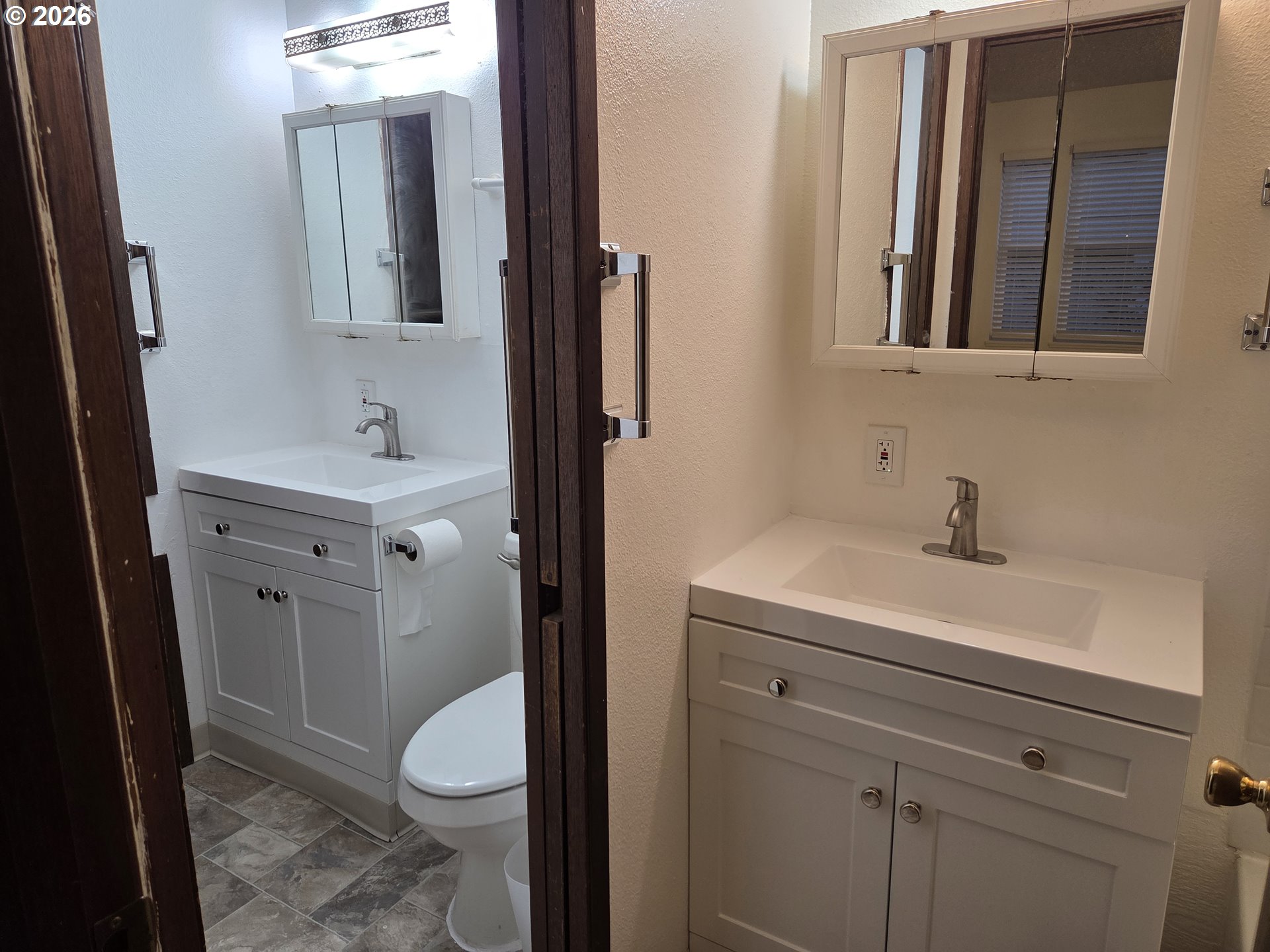 13397 Southwest 17th Street Beaverton, OR 97008 - Photo 26 of 31 a bathroom with a sink a toilet and mirror