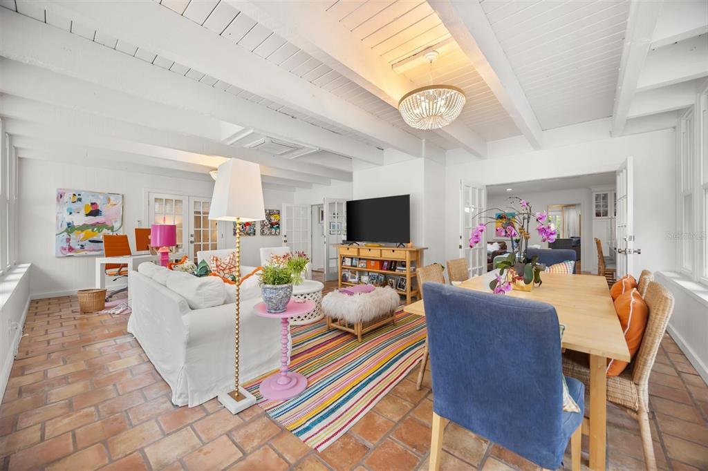 800 Juanita Rael Road Winter Park, FL 32789 - Photo 15 of 36 a living room with fireplace furniture and a flat screen tv