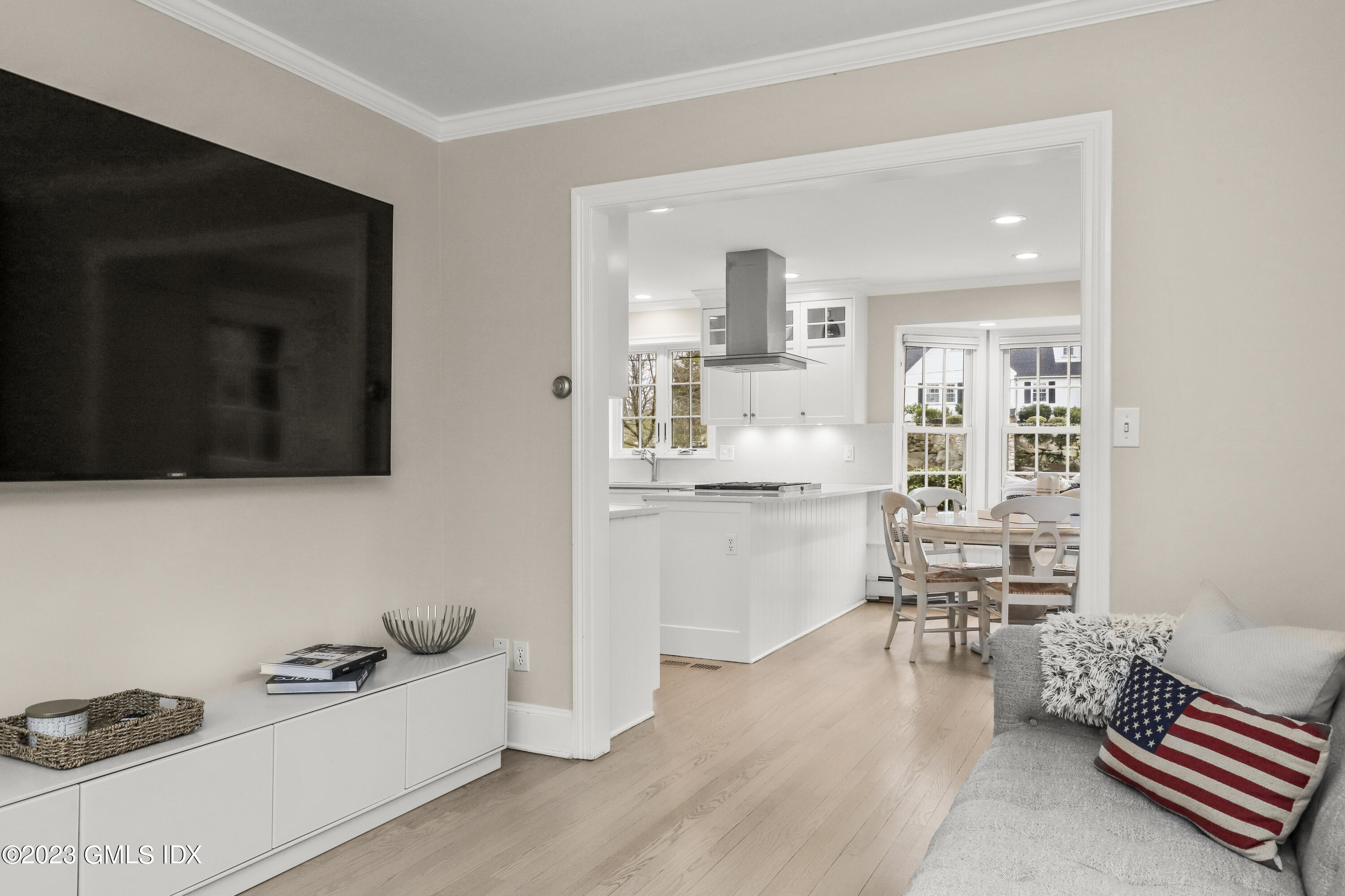 33 Bote Road Greenwich, CT 06830 - Photo 17 of 33 a living room with furniture and flat screen tv