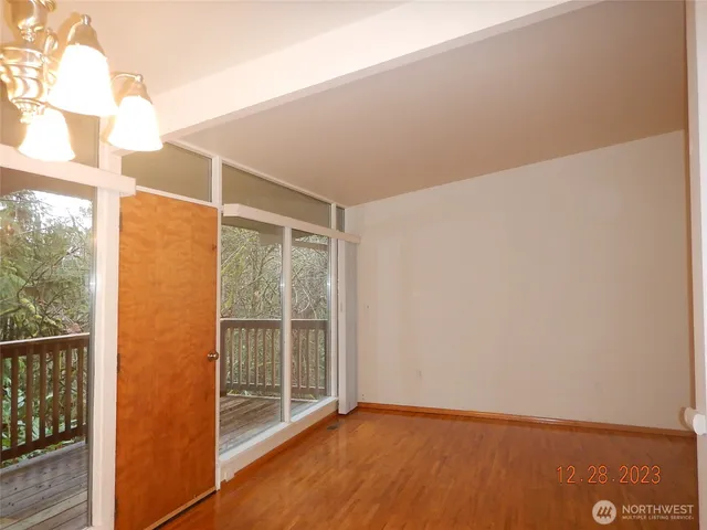 a view of an empty room