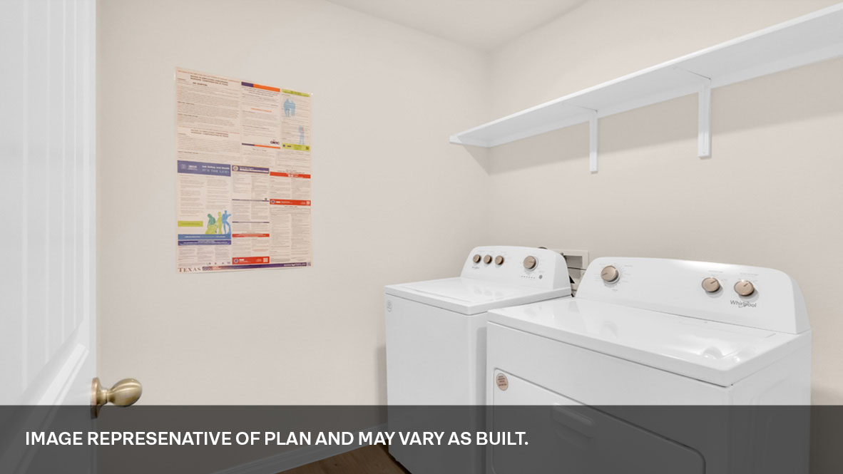 143 Morning Glory Loop Kyle, TX 78640 - Photo 13 of 34 a utility room with dryer and washer