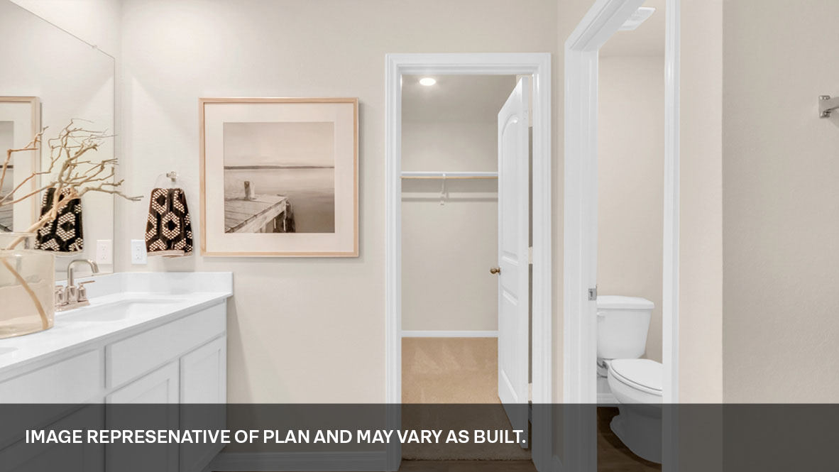 143 Morning Glory Loop Kyle, TX 78640 - Photo 31 of 34 a view of bathroom with mirror