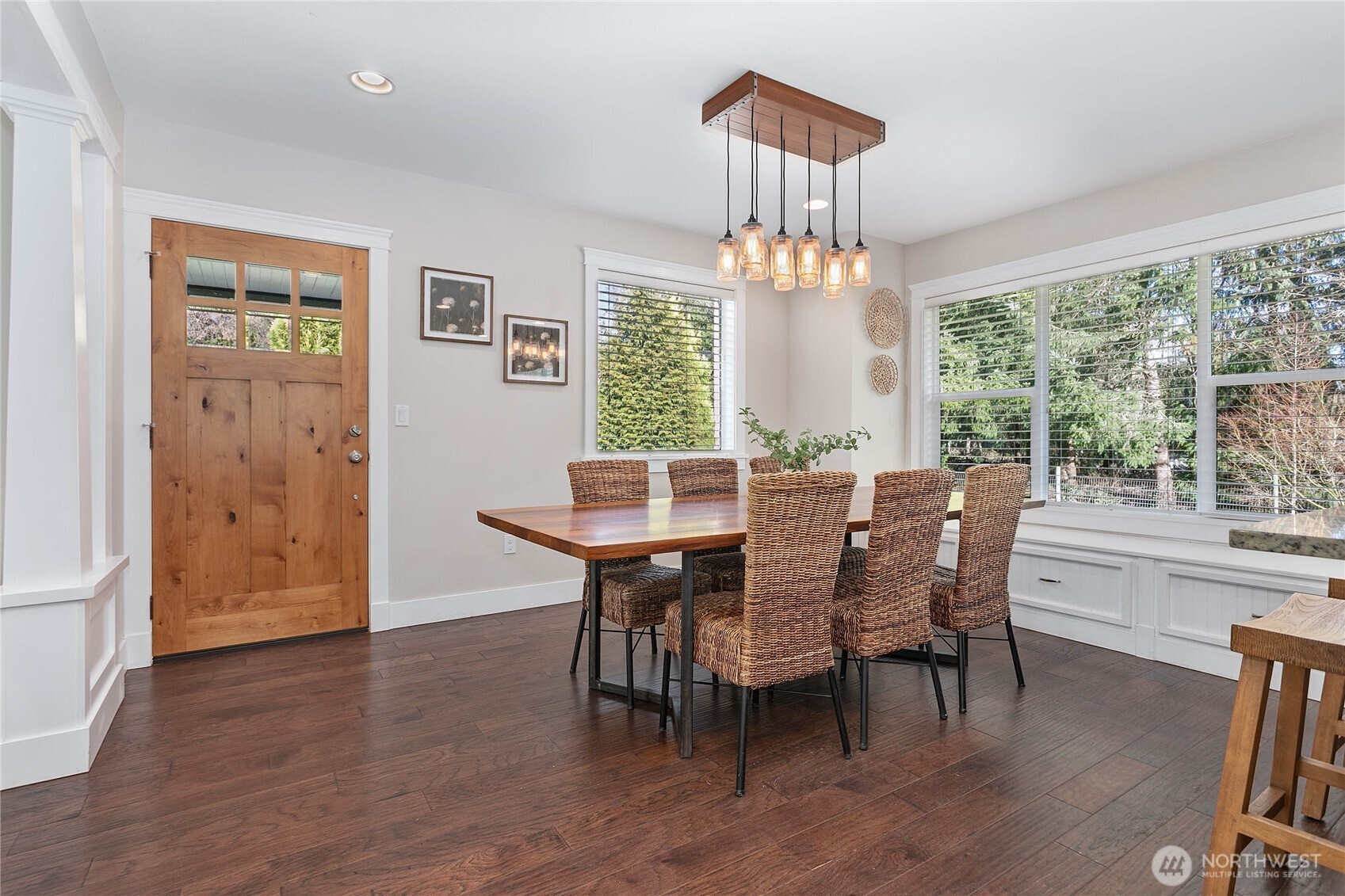 3269 Haynie Road Custer, WA 98240 - Photo 7 of 39 a view of a dining room with furniture window and wooden floor